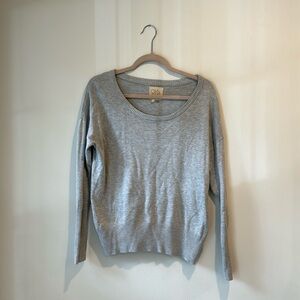 Chaser light grey scoop neck sweater